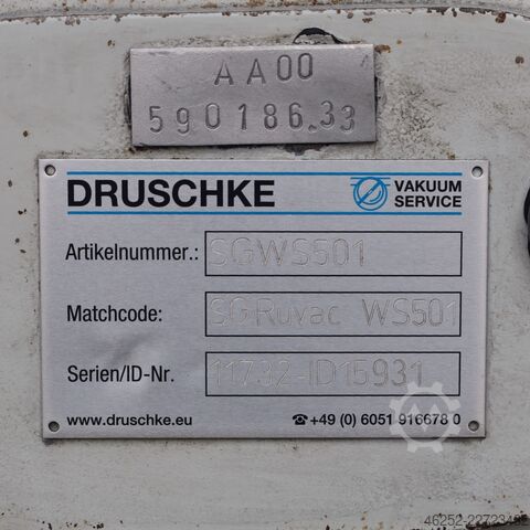 Bomba de vácuo Leybold / Oerlikon Leybold RUVAC WS 501 + TRIVAC D 65 B