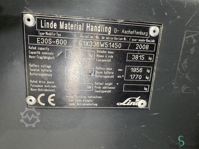 Empilhador Linde E 30/600
