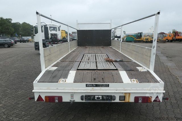 Lågbyggd trailer MEUSBURGER MPJ 3, Rampen, Luft-Lift, Bordwände, Container