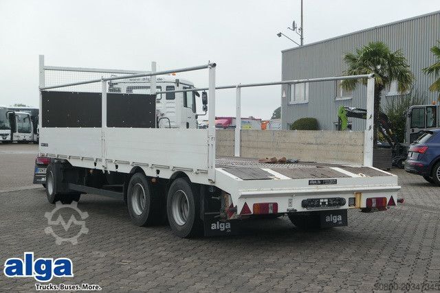 Öppen släpvagn MEUSBURGER MPJ 3, Rampen, Luft-Lift, Bordwände, Container
