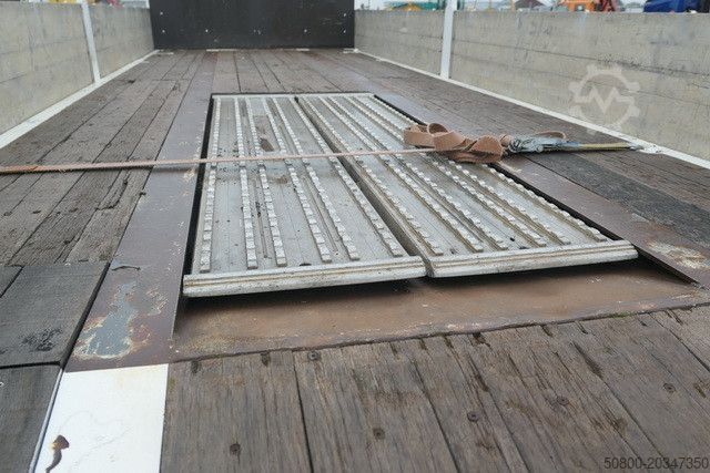 Släpvagn med arbetsplattform MEUSBURGER MPJ 3, Rampen, Luft-Lift, Bordwände, Container