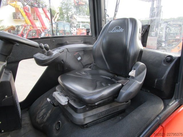 LPG gaffeltrucks Linde H16T GAS Triplex-Freihub + Seitenschieber