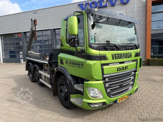 Containertransport (portaalarmsysteem) DAF CF 400 FAG 6X2 E6 / MEILLER AK 16 MT PORTAALARM /