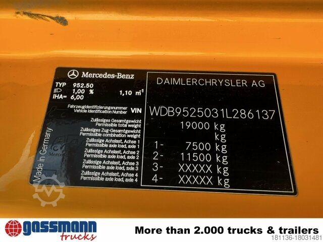 Kamion za specijalne namene Mercedes-Benz Axor 1824 K 4x2, AMV Hubsteiger + Kompressor, Funk
