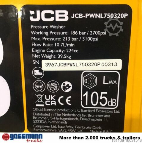 Outros PWNL750320P Benzin-Hochdruckreiniger