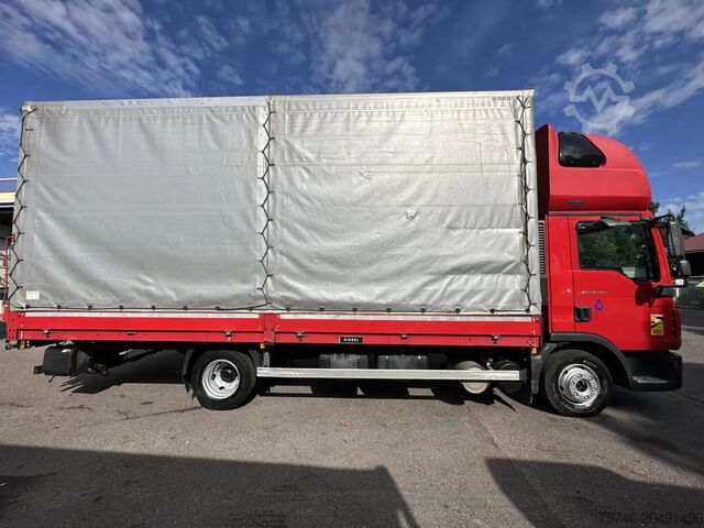 Tarpaulin MAN TGL 8.180 FBL Plane langes Haus Topsleeper Klima