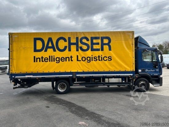 Plattewagen met zeil IVECO EUROCARGO 120E22 PLANE, SCHALTER LBW