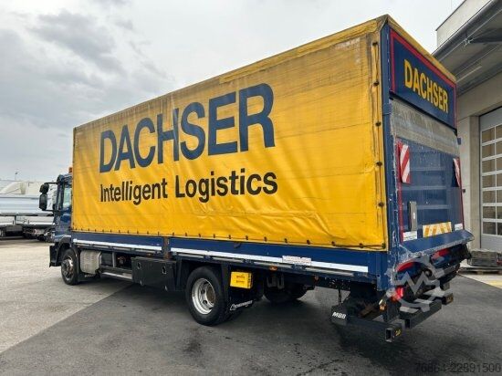 Plattewagen met zeil IVECO EUROCARGO 120E22 PLANE, SCHALTER LBW