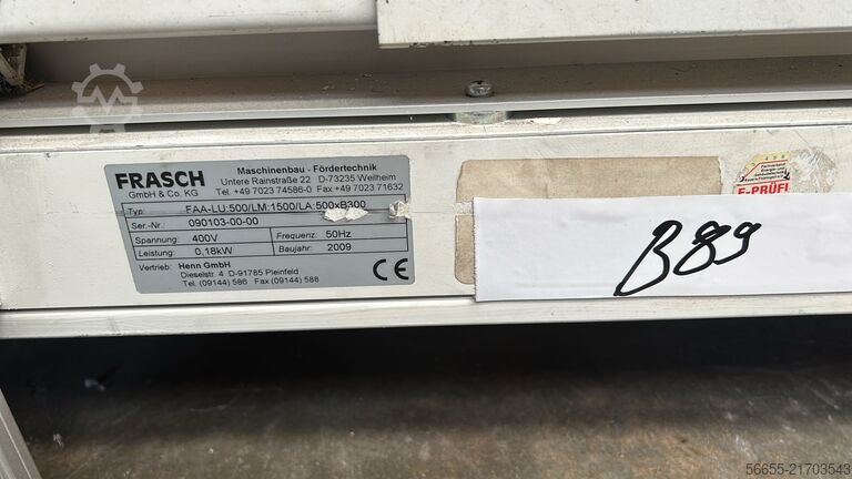 Transportband Frasch FAA-LU:500 / LM:1500 / LA:500 x B300