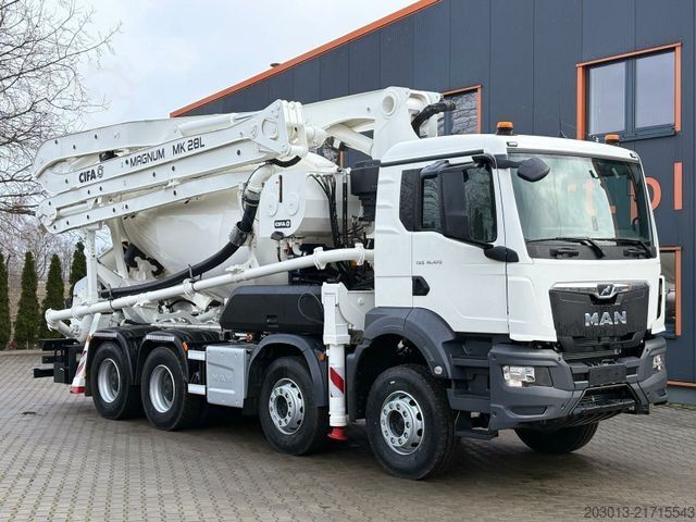 Betongpumpbil MAN TGS 41.470 8x4 EURO6 PUMI CIFA MAGNUM MK28L
