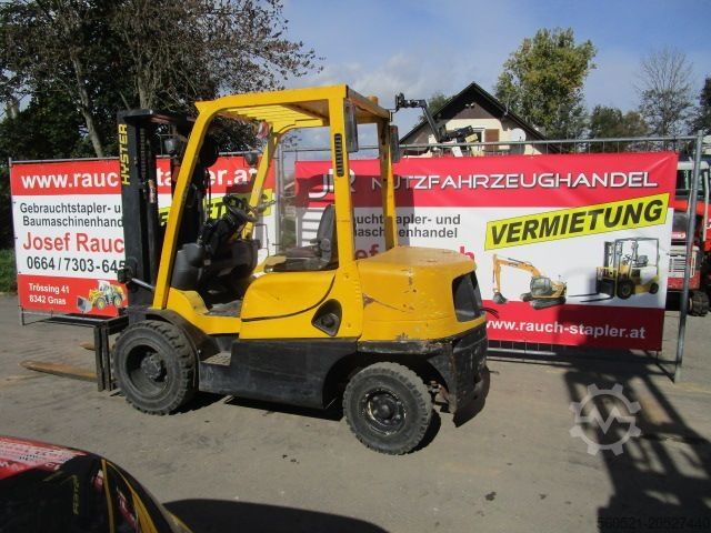Dízel targoncák Hyster 3 Ton.- Triplex-Freihub 4,8m - Seitenschieber