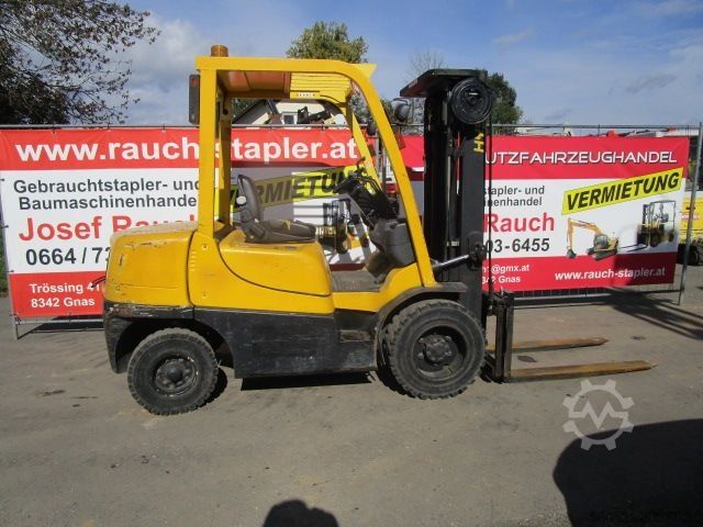 Dízel targoncák Hyster 3 Ton.- Triplex-Freihub 4,8m - Seitenschieber