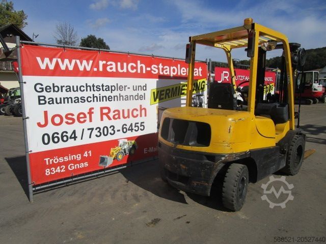 Dízel targoncák Hyster 3 Ton.- Triplex-Freihub 4,8m - Seitenschieber