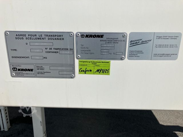 Prikolica sa zamjenjivim sandukom KRONE Wechselbrücke Koffer