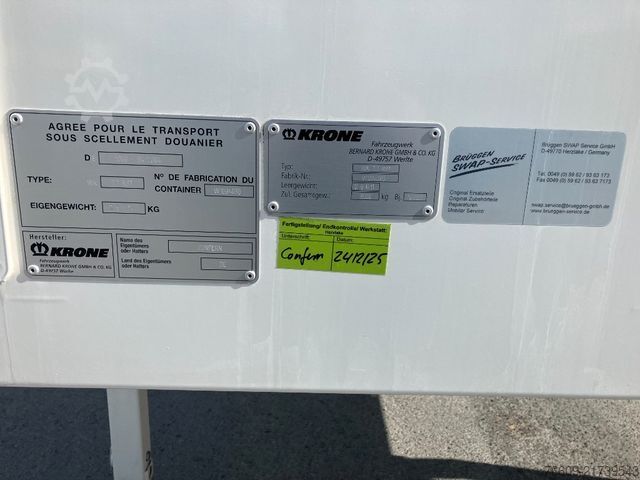 Değiştirme kasalı treyler KRONE Wechselbrücke Koffer