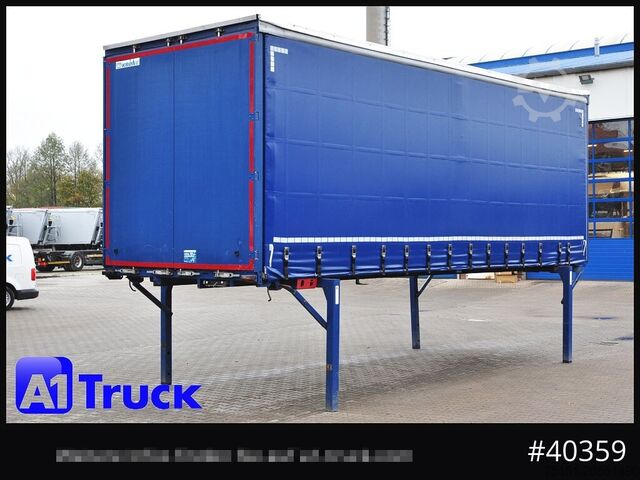 Cassone intercambiabile con pianale e telone KRONE Wechselbrücke 7,45, Code XL, Bordwand, neue Plane