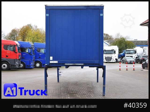 Cassone intercambiabile con pianale e telone KRONE Wechselbrücke 7,45, Code XL, Bordwand, neue Plane