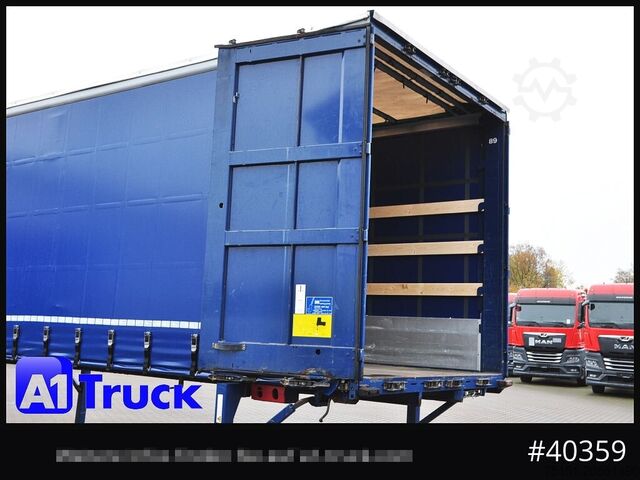 Cassone intercambiabile con pianale e telone KRONE Wechselbrücke 7,45, Code XL, Bordwand, neue Plane