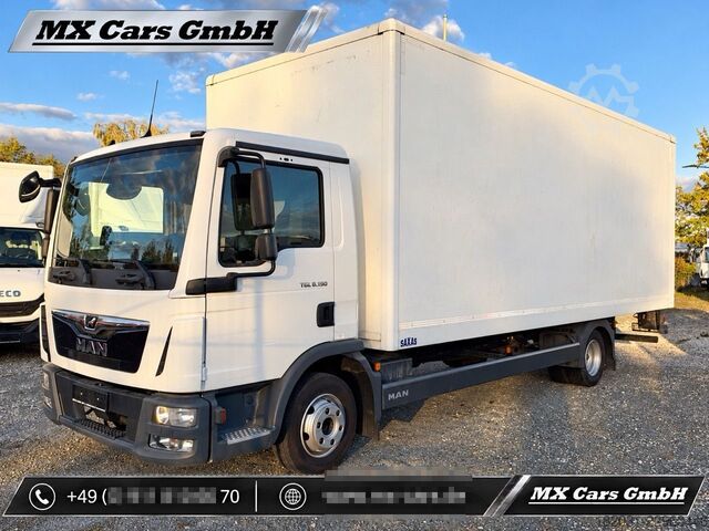 Vrachtwagen met bakwagen MAN TGL 8.190 Koffer Möbel Maxi 6,76 m lang 43 m³