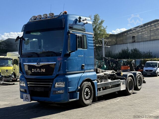 Haakarm vrachtwagen MAN TGX 26.460 6x2-4 BL Abrollkipper Meiller RS21