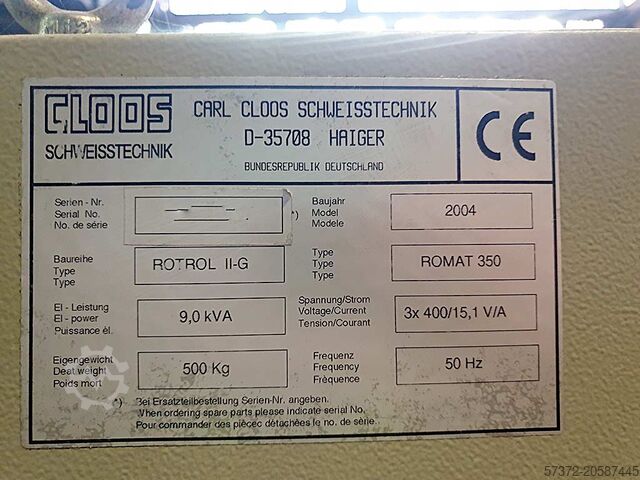 Robô de soldagem Cloos Romat 350