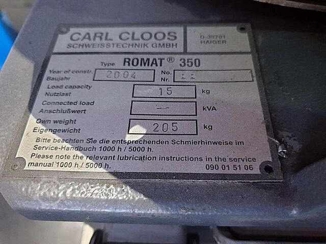Robô de soldagem Cloos Romat 350