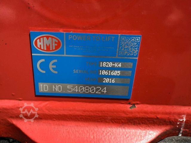 Autolaadkraan HMF 1820 K4 Remote control / Kran / Crane