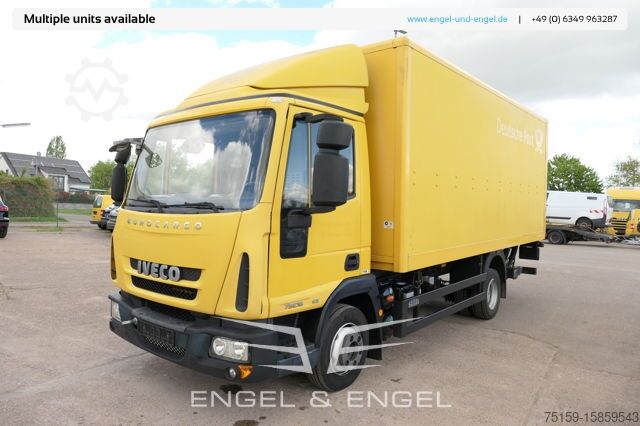 Sandučar iveco EuroCargo ML 75 E 16 P LBW LUFT AUTOMATIK EURO-5 Koffer-Innenlänge 5,5m