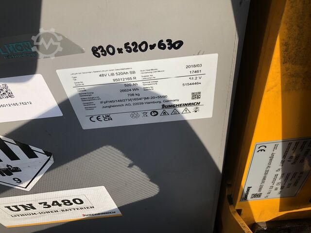 Elektrikli – 3 tekerlekli Jungheinrich EFG215 Li-ion /3.3m/ 10394h