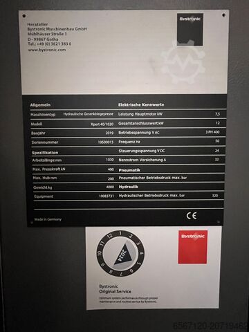 Kantpress med hanteringsrobot BYSTRONIC + KUKA Xpert 40/1030 + KR10R 1100 sixx