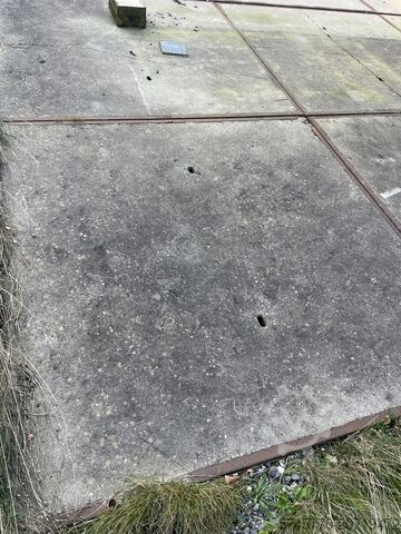 Parti med betonfliser  