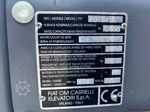 Forklift Fiat EU 3-15 N