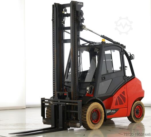 Περονοφόρο ντίζελ με πλήρη καμπίνα, κλιματισμό, 4η βαλβίδα LINDE H 50 D-02 - 600