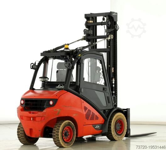 Περονοφόρο ντίζελ με πλήρη καμπίνα, κλιματισμό, 4η βαλβίδα LINDE H 50 D-02 - 600