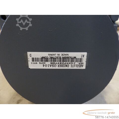 Mitsubishi engine Mitsubishi HA200NC-S SN 7Y108 + Encoder OSA104 SN J4AVP3XY7EM ungebr.