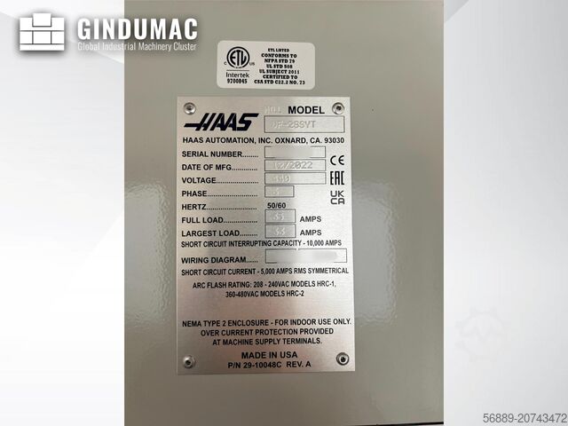 Vertikala Fleroperationsmaskiner HAAS VF-2SSYT + Pallet pool