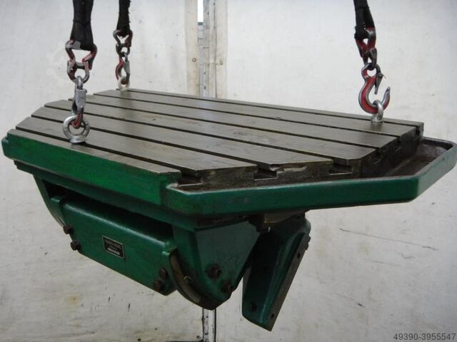 Univ. zwenk-kantel-draaitafel; universele hulp-/aanbouwtafel voor gereedschapsfreesmachine, zwenktaf DECKEL 2314-0301