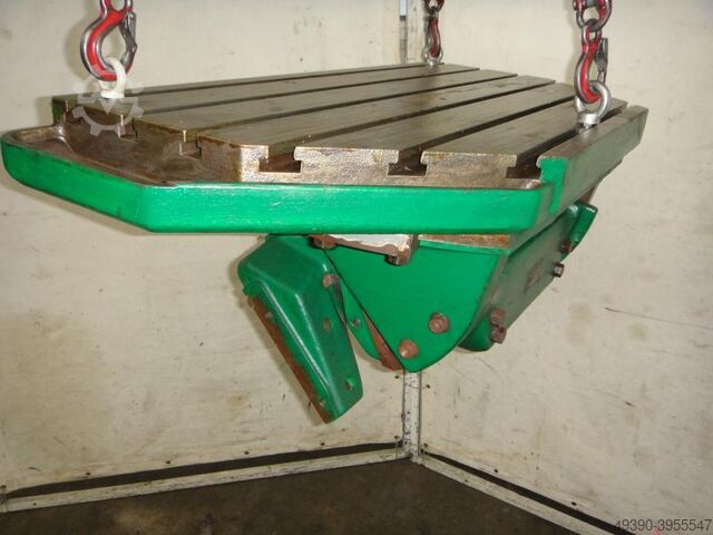 Univ. zwenk-kantel-draaitafel; universele hulp-/aanbouwtafel voor gereedschapsfreesmachine, zwenktaf DECKEL 2314-0301