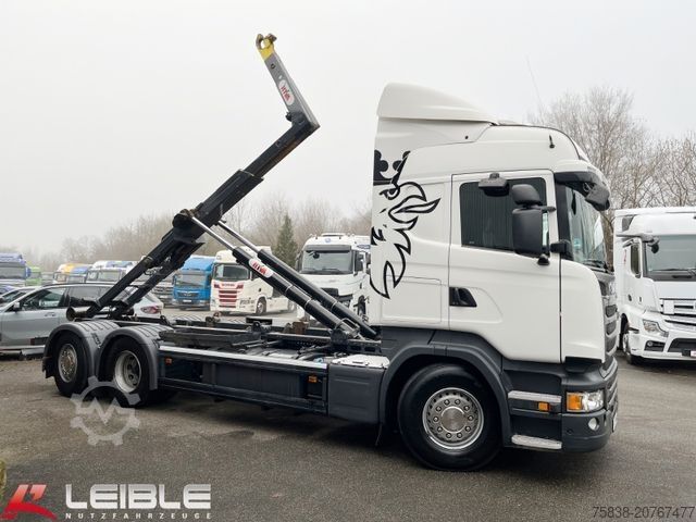 Haakarm vrachtwagen SCANIA R 450LB*6x2*Hyva*Lift/Lenk*2Tank*Standklima*ADR*