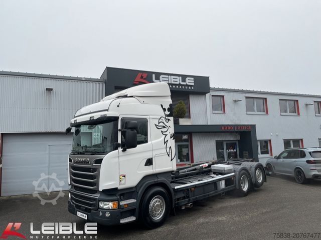 Haakarm vrachtwagen SCANIA R 450LB*6x2*Hyva*Lift/Lenk*2Tank*Standklima*ADR*