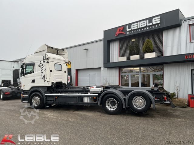 Haakarm vrachtwagen SCANIA R 450LB*6x2*Hyva*Lift/Lenk*2Tank*Standklima*ADR*