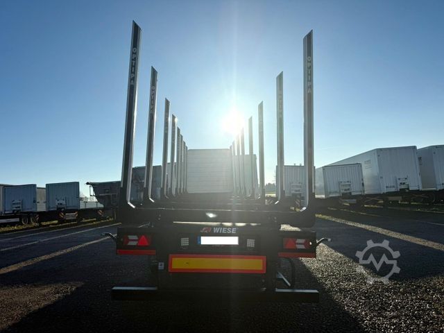 Houtstam-oplegger PAVIC Holzauflieger mit Schemel und Rungen