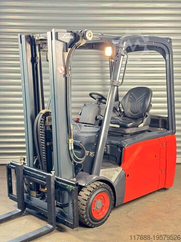 Eléctrico de 3 rodas Linde E16-01 - Freihub - Batterie 94% - Service Neu