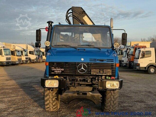 Three-sided tipper truck Unimog U1650 Hiab 071AW - 5+6 Steuerkreis - 2Zapfwellen