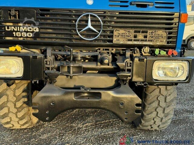 Three-sided tipper truck Unimog U1650 Hiab 071AW - 5+6 Steuerkreis - 2Zapfwellen
