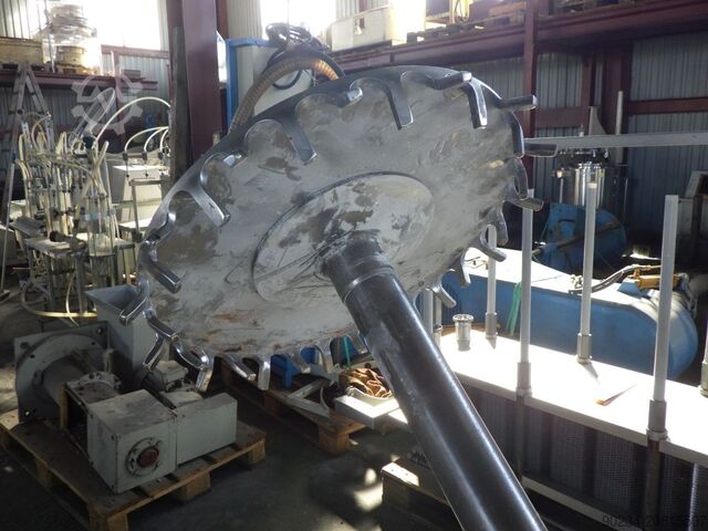 45 kW dissolver Drais model RN 3-45 AS VAC pro práci ve vakuu s míchací nádobou 2000 l DRAIS RN 3-45 AS VAC