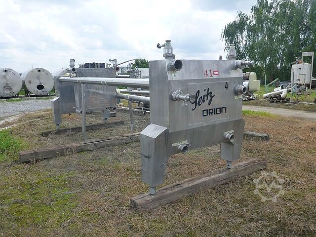 Klarifikační deskový filtr z nerezové oceli Seitz Orion typ OF 100/150, 1000 mm x 1000 mm, filtrační SEITZ OF100/150