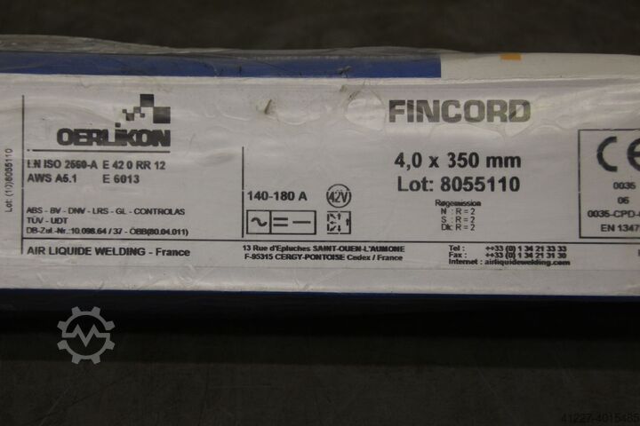 Stick electrodes, welding electrodes 4.0 x 350 OERLIKON Fincord