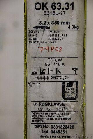 Stick elektroder svejseelektroder 3,2 x 350 ESAB OK 63.31