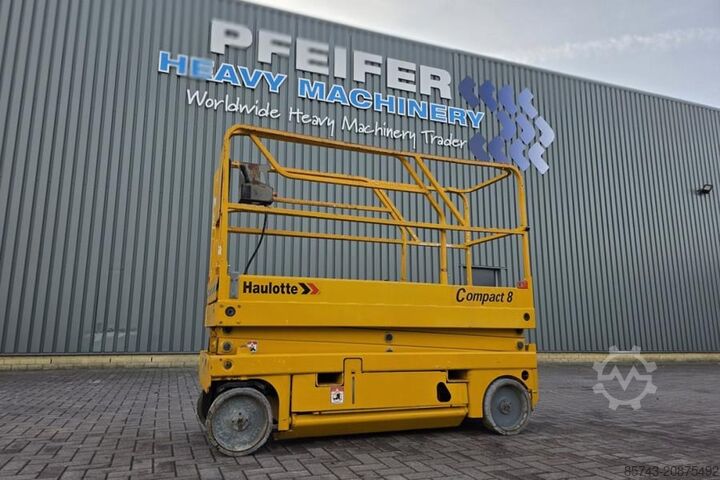 Scissor lift Haulotte Compact 8 As-Is, Electric, 8.2m Working Height, 35